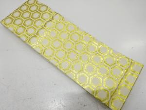 亀甲模様織り出し　踊り用半幅帯